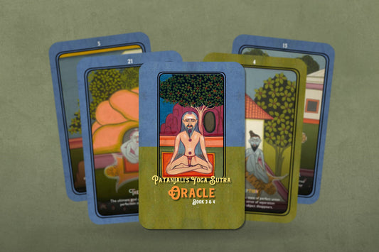 Patanjali's Yoga Sutra Oracle Books 3 & 4 - 24 cards - Oracle Cards - Oracle Deck - Divination tools - Jeff Carreira - Yoga Oracle