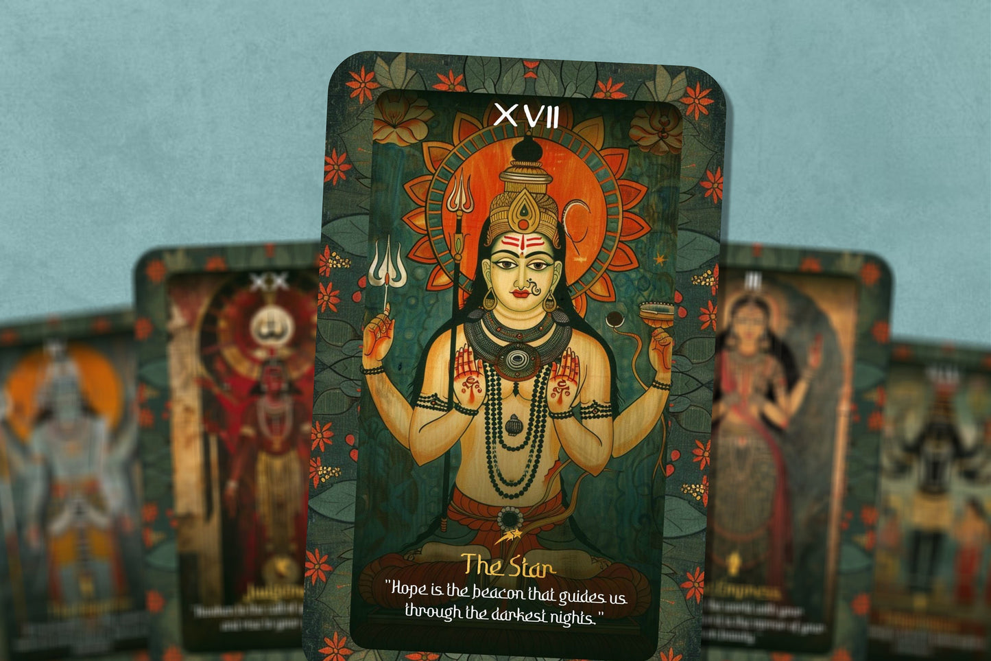 The Tarot of Shiva - Major Arcana - Shiva Art - Tarot Deck - Fortune Telling - Divination tools - Tarot Gift -  Illustrated Cards