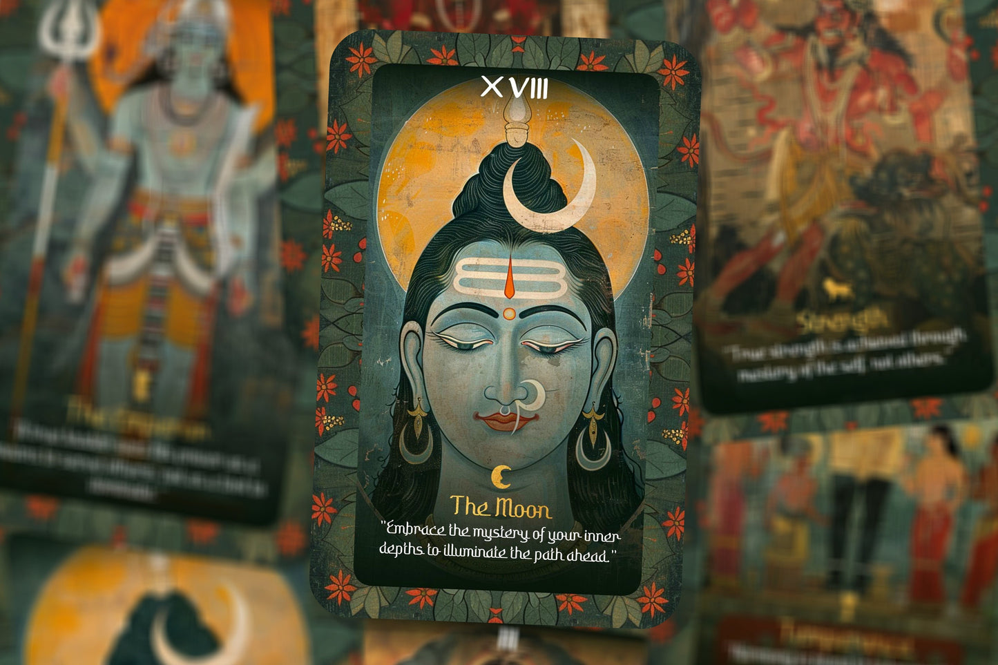 The Tarot of Shiva - Major Arcana - Shiva Art - Tarot Deck - Fortune Telling - Divination tools - Tarot Gift -  Illustrated Cards