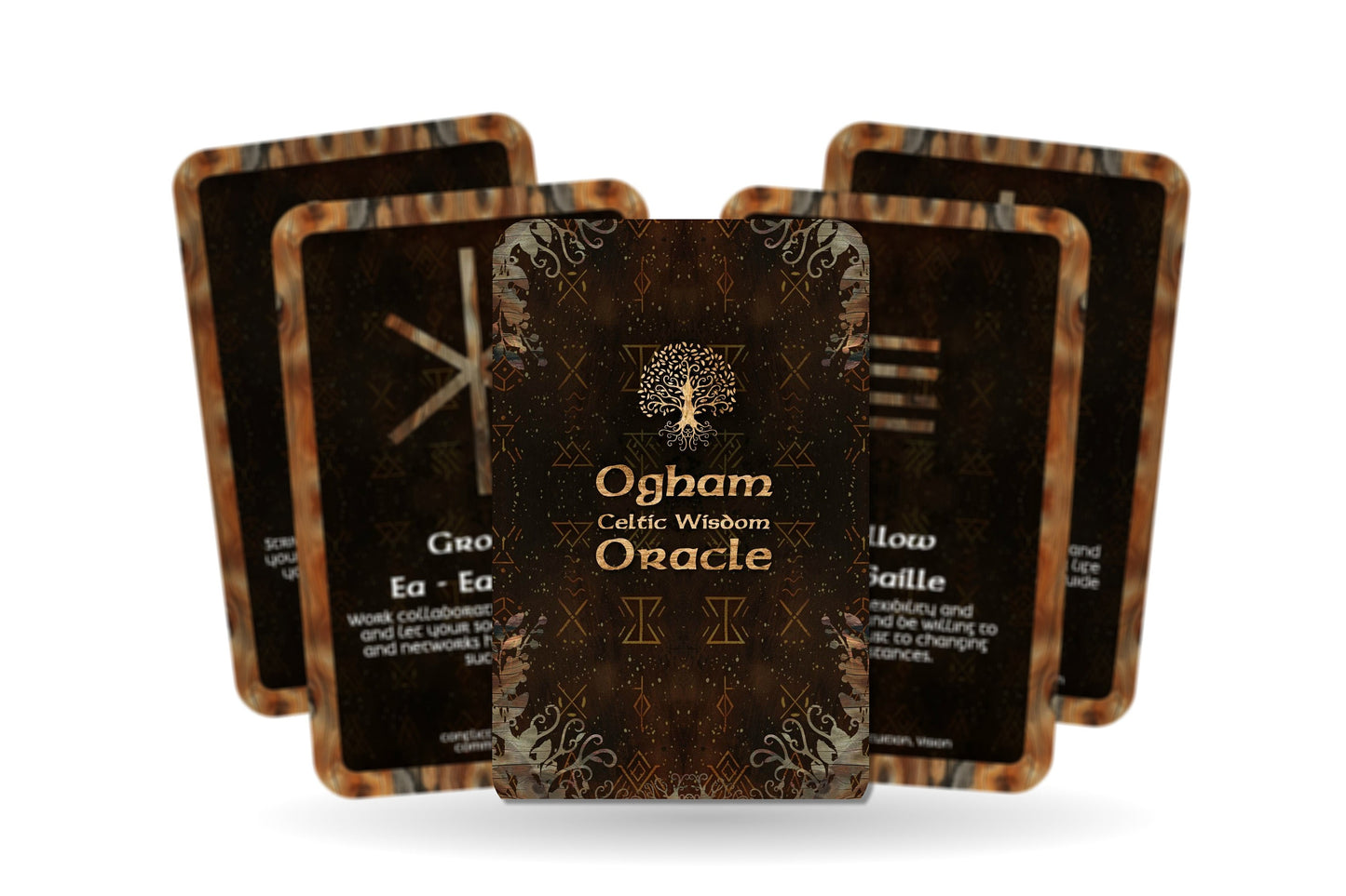 Celtic Wisdom - Ogham - Ancient Alphabet - UK Edition - Divination Tool - Oracle Cards