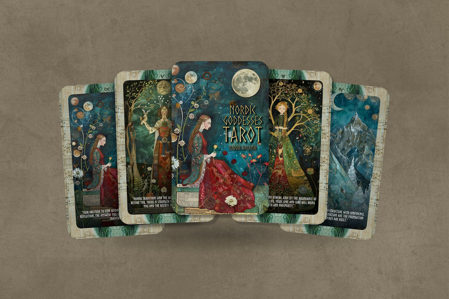 Nordic Goddesses Tarot - Major Arcana - Nordic Major Arcana Insights - Tarot Cards - Tarot Deck - Divination Tools