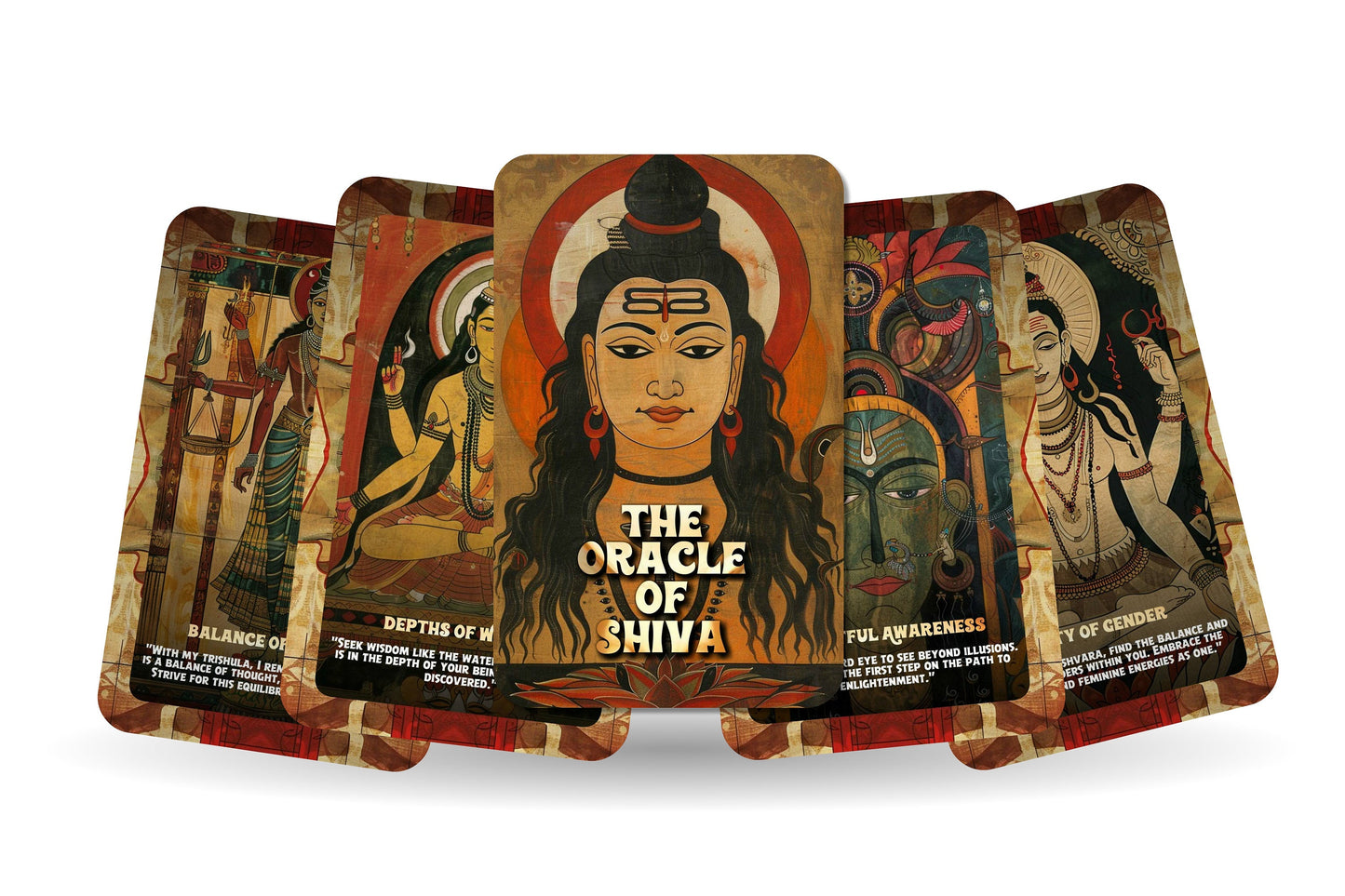 The Oracle of Shiva - Oracle cards - Messages that resonate with the Soul - Divination tools -