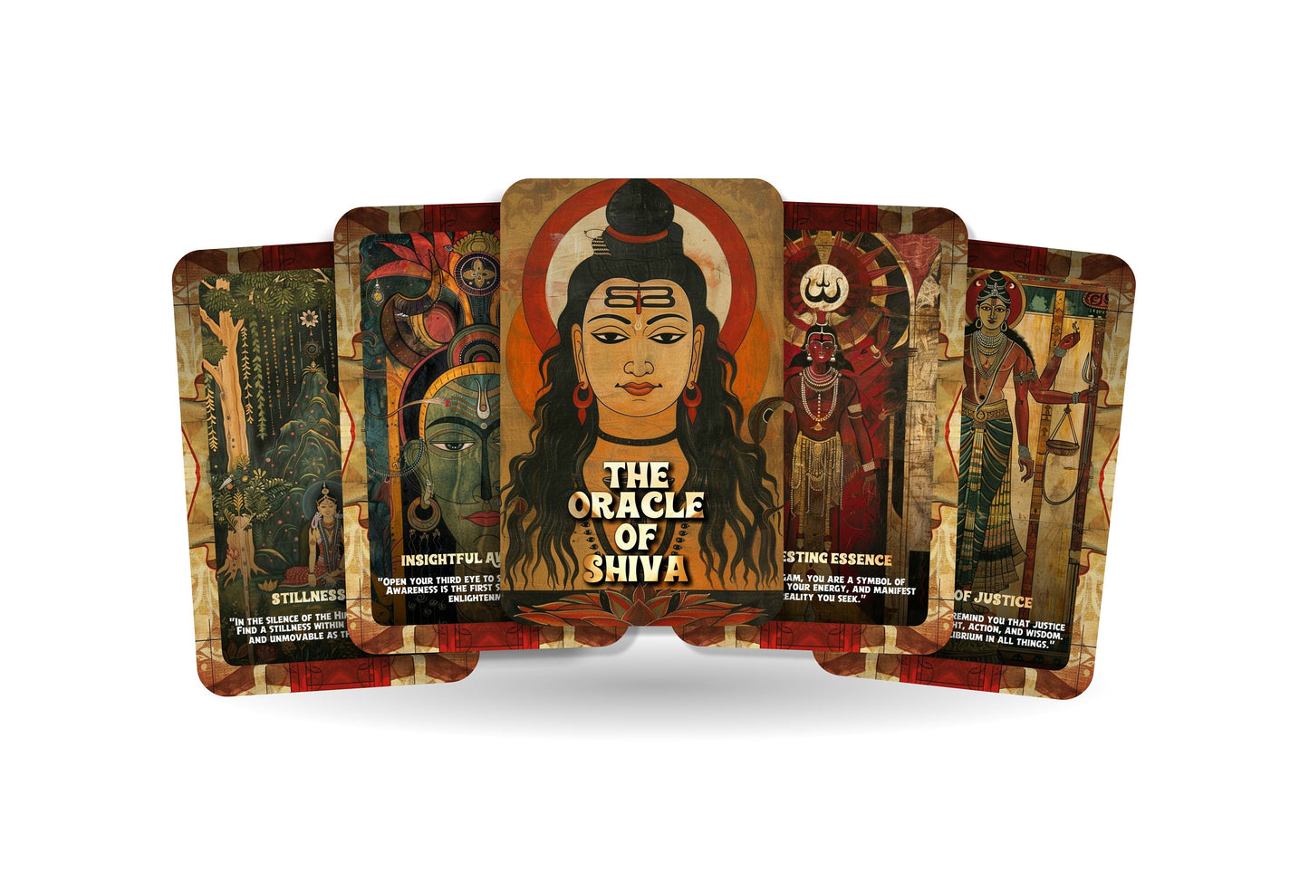 The Oracle of Shiva - Oracle cards - Messages that resonate with the Soul - Divination tools -