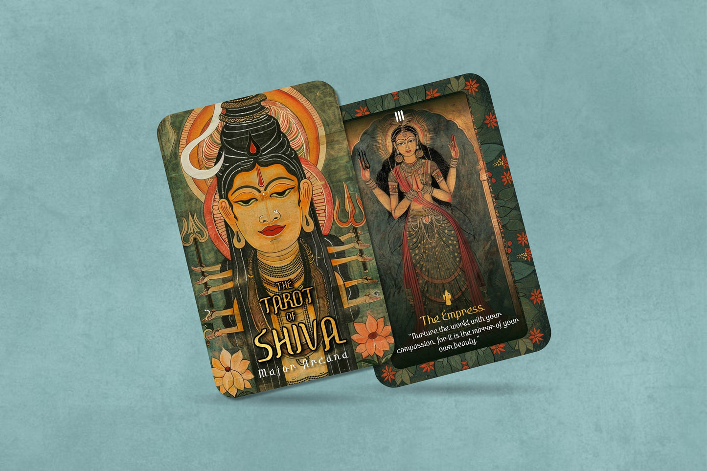 The Tarot of Shiva - Major Arcana - Shiva Art - Tarot Deck - Fortune Telling - Divination tools - Tarot Gift -  Illustrated Cards