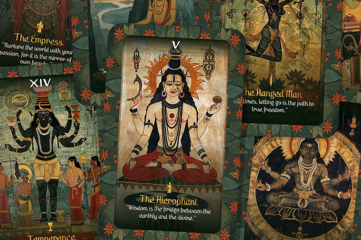 The Tarot of Shiva - Major Arcana - Shiva Art - Tarot Deck - Fortune Telling - Divination tools - Tarot Gift -  Illustrated Cards