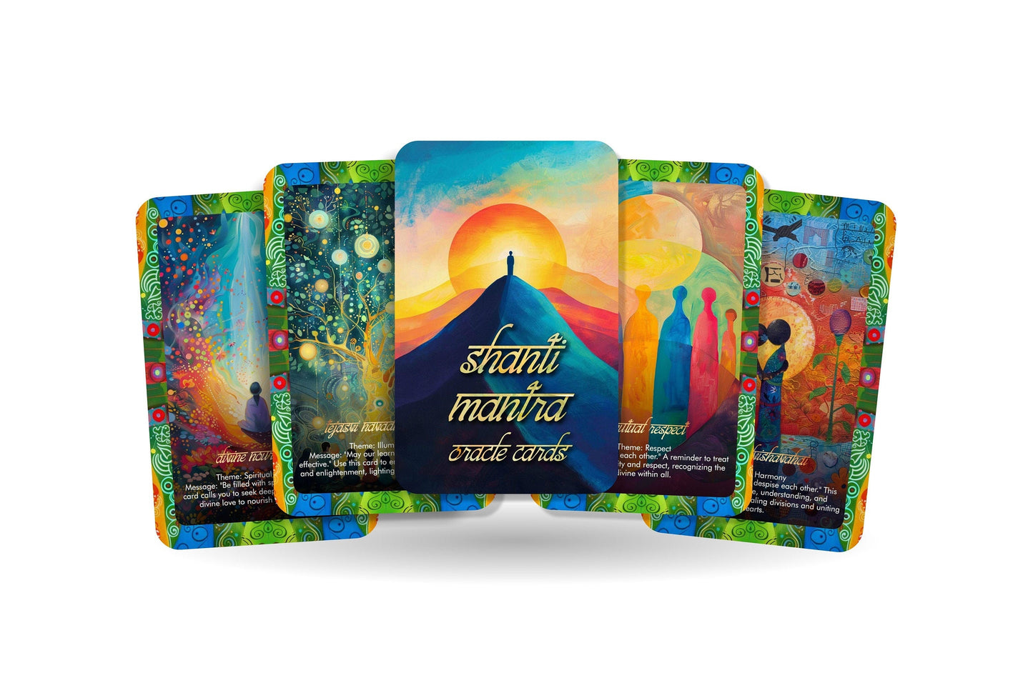 Shanti Mantra Oracle - A unique spiritual journey - An ancient invocation that promotes peace, protection, and communal harmony.