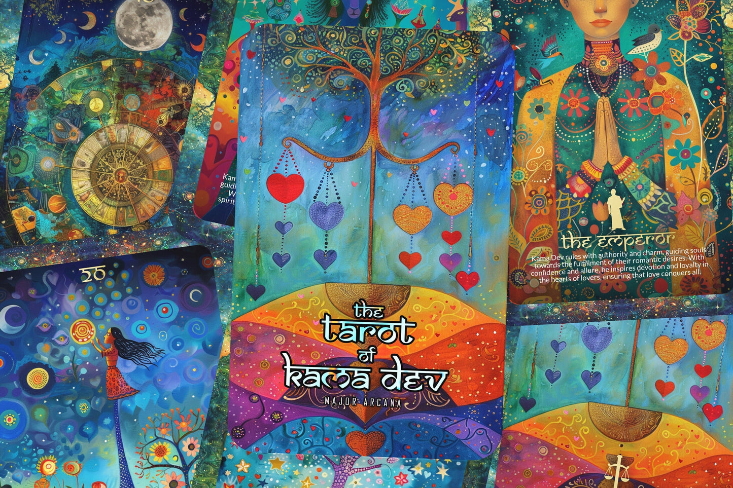 The Tarot of Kama Dev - Major Arcana - A unique spiritual journey - The Hindu god of love and desire and passion.