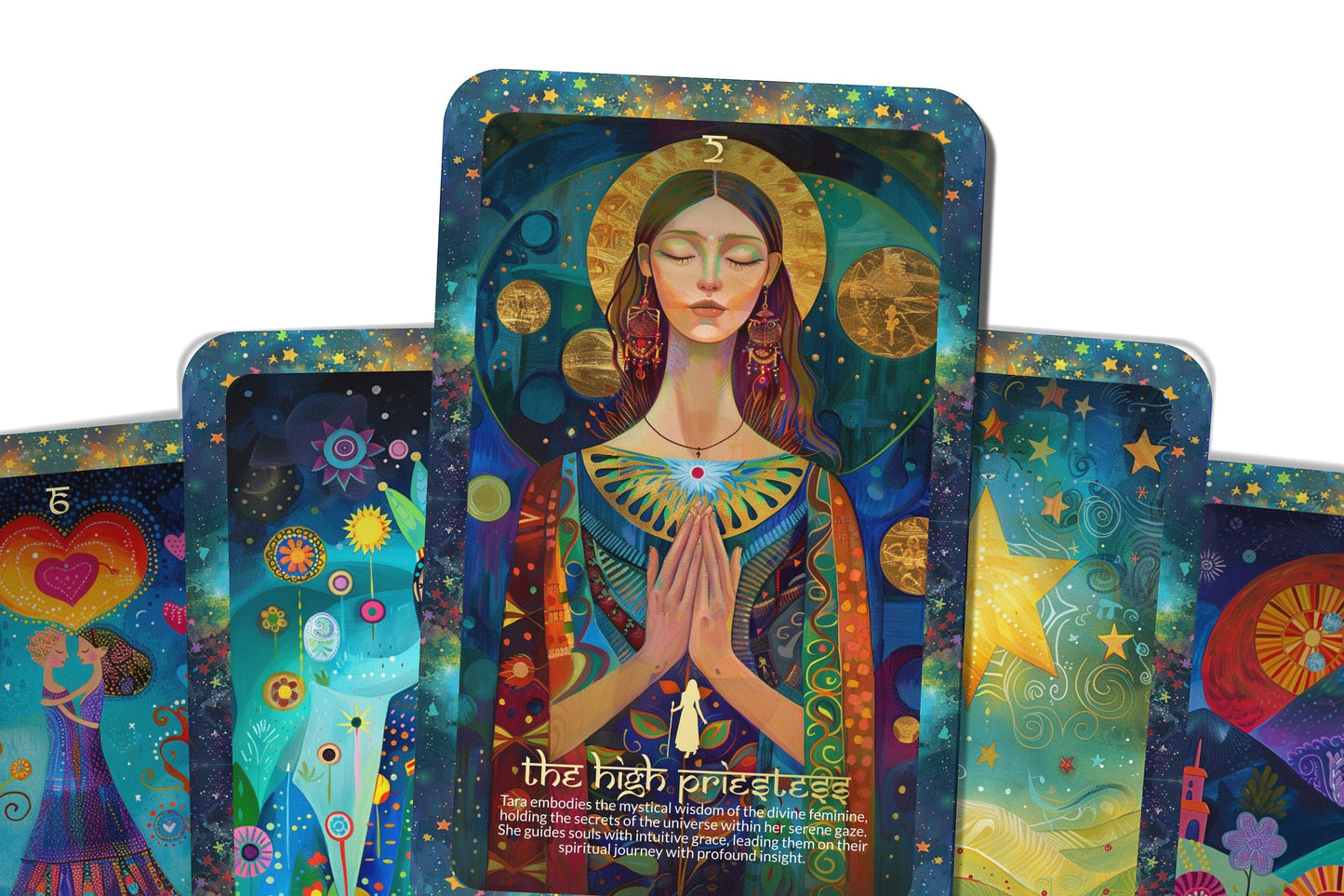 The Tarot of Tara - Major Arcana - A unique spiritual journey - Hindu goddess of compassion and liberation, guide towards enlightenment.