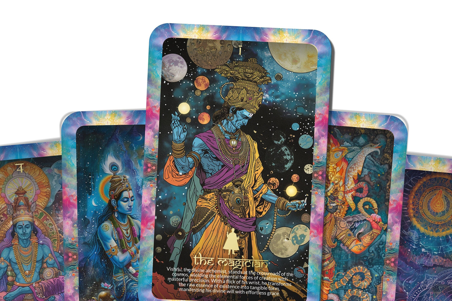 The Tarot of Vishnu - 22 Major Arcana - A unique spiritual journey - The Hindu God known for protection and sustenance.