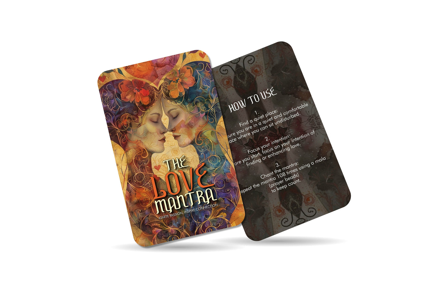 The Love Mantra - Oracle Cards - Ignite Passion, Inspire Connection - Divination tools