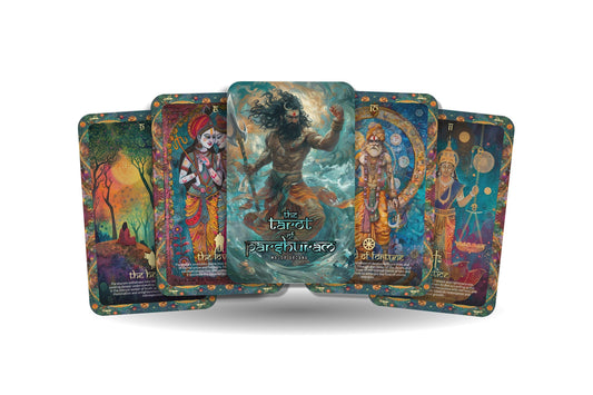 The Tarot of Parshuram  - Major Arcana - Embark on a spiritual odyssey led by the Hindu sage, renowned for dispelling obstacles.