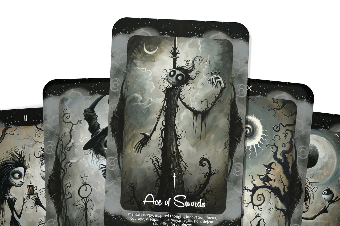 Gothic Moon Tarot - 78 cards - Explore the deeper, shadowy aspects of Your Psyche