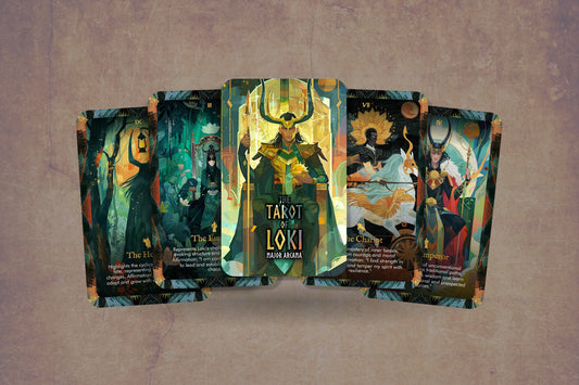 The Tarot of Loki  - Major Arcana - A fresh perspective to traditional tarot interpretations - Tarot Cards - Tarot Deck - Divination Tools