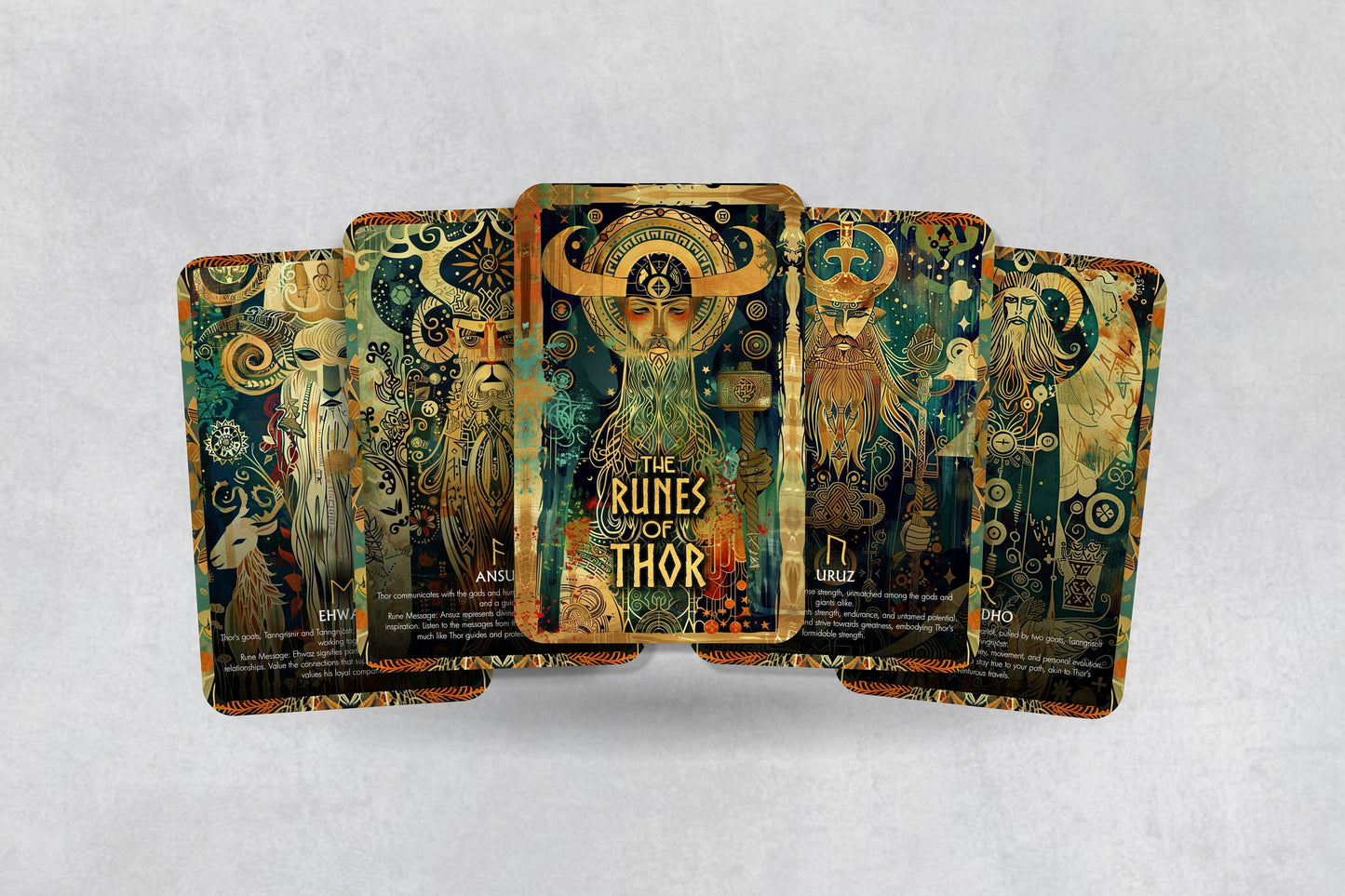 The Runes of Thor - 26 cards - Runes Oracle - Oracle Deck - Fortune Telling - Divination tools - Oracle Gift