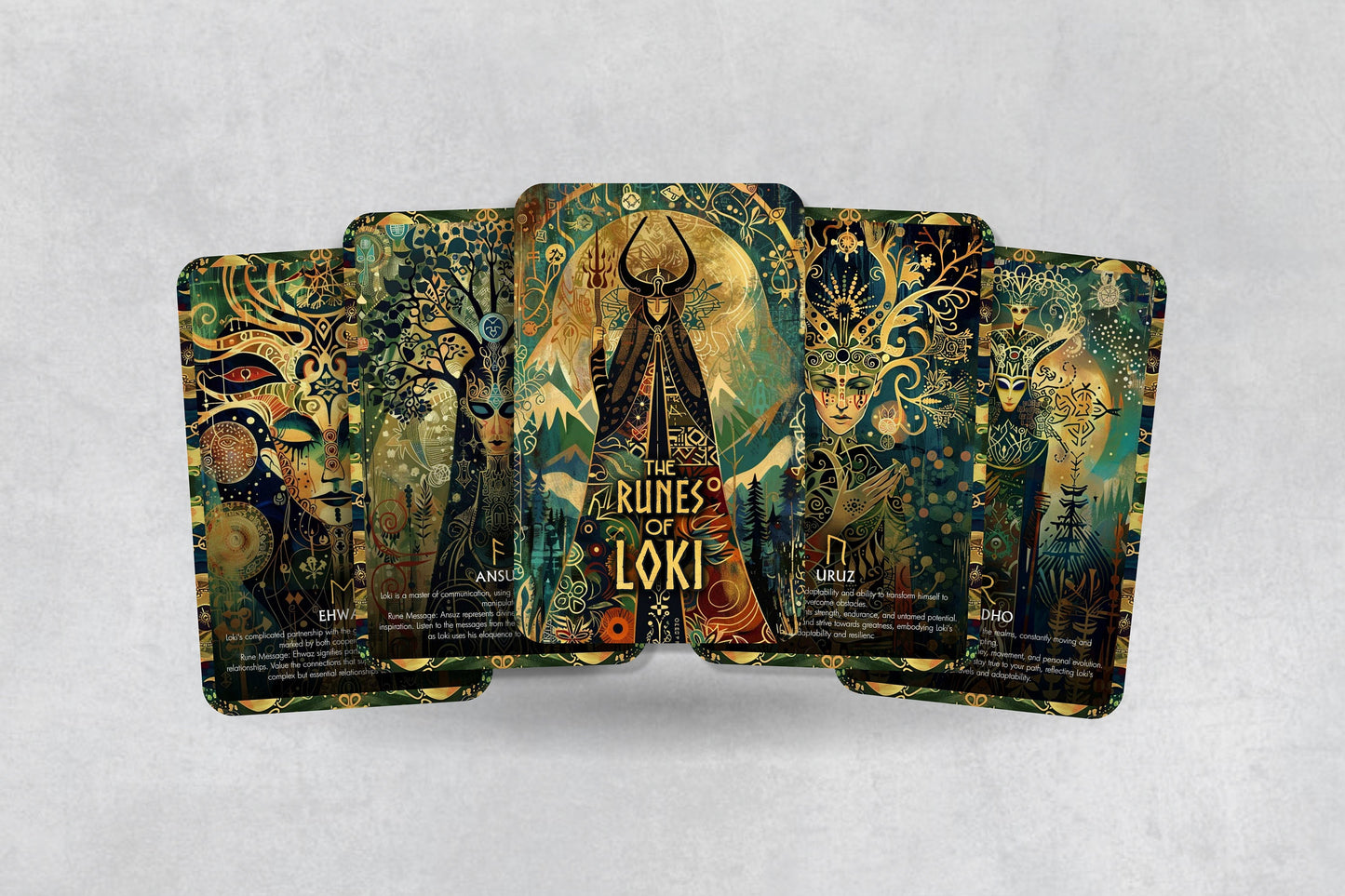 The Runes of Loki - 26 cards - Runes Oracle - Oracle Deck - Fortune Telling - Divination tools - Oracle Gift