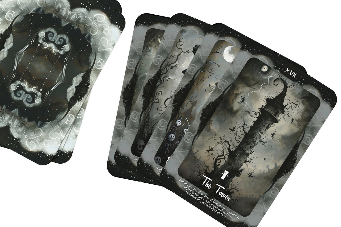 Gothic Moon Tarot - 78 cards - Explore the deeper, shadowy aspects of Your Psyche