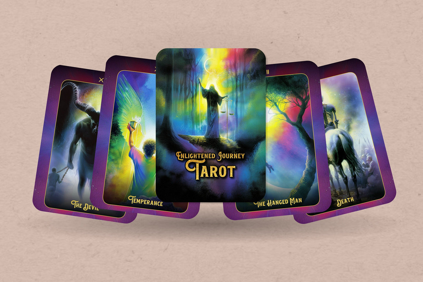 Enlightened Journey Tarot - 78 cards - Tarot - Tarot Deck - Fortune Telling - Divination tools