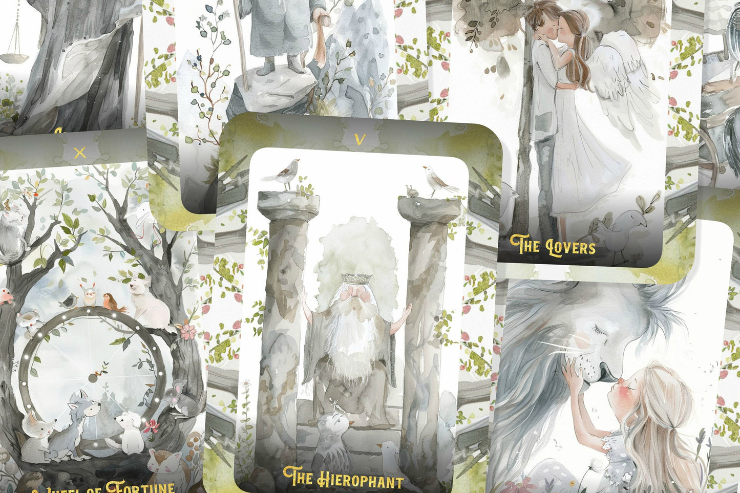 White Harmony Tarot - 78 cards - Tarot - Tarot Deck - Fortune Telling - Divination tools