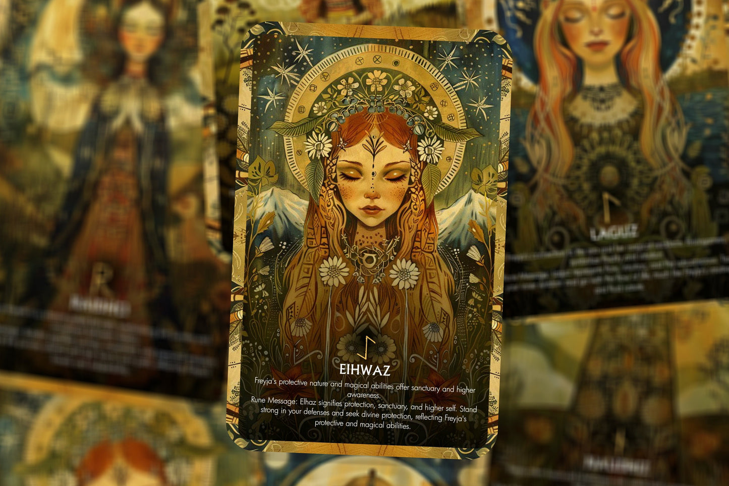 The Runes of Freyja - 26 cards - Runes Oracle - Oracle Deck - Fortune Telling - Divination tools - Oracle Gift