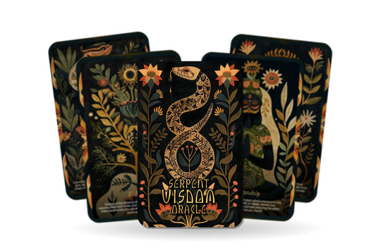 Serpent Wisdom Oracle Deck - 22 Oracle Cards - UK Edition - Divination Tool