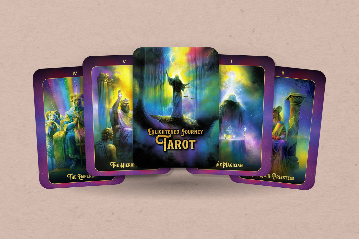 Enlightened Journey Tarot - 78 cards - Tarot - Tarot Deck - Fortune Telling - Divination tools