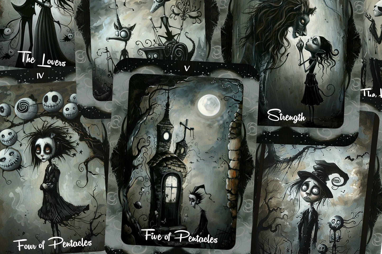 Gothic Moon Tarot -- Version 2 -- 78 cards -