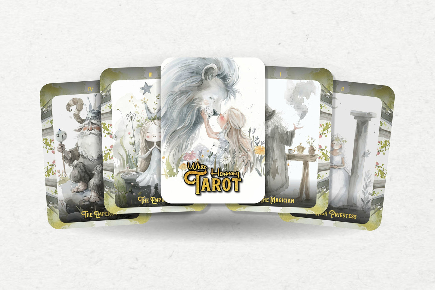 White Harmony Tarot - 78 cards - Tarot - Tarot Deck - Fortune Telling - Divination tools