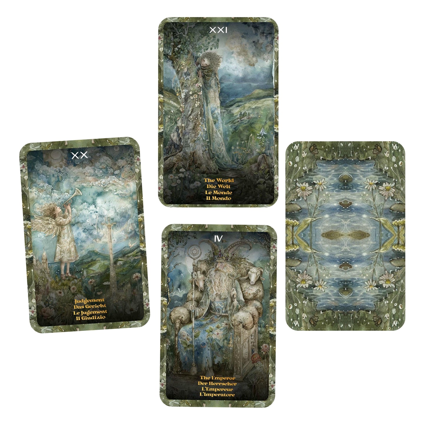 Painted Dreams Tarot - 22 Major Arcana - English | German | French | Italian