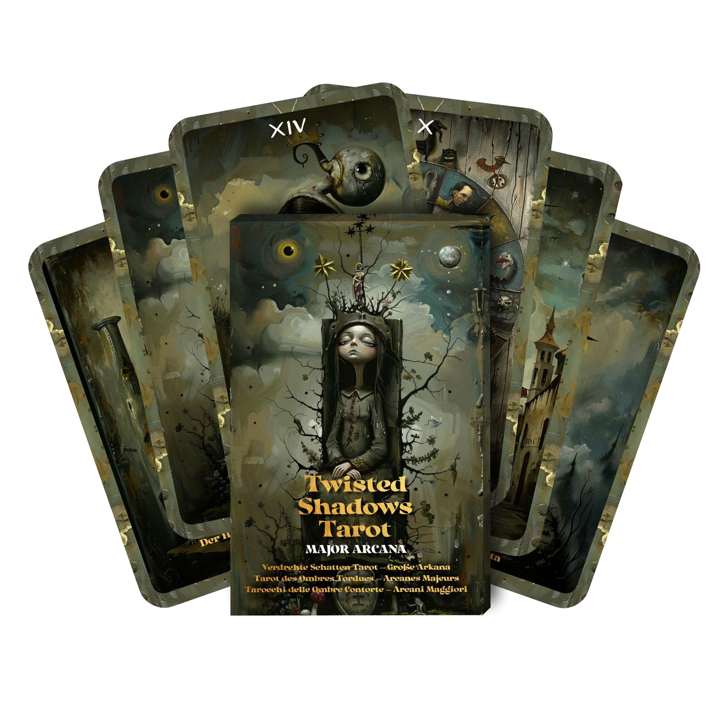 Twisted Shadows Tarot - 22 Major Arcana - English | German | French | Italian