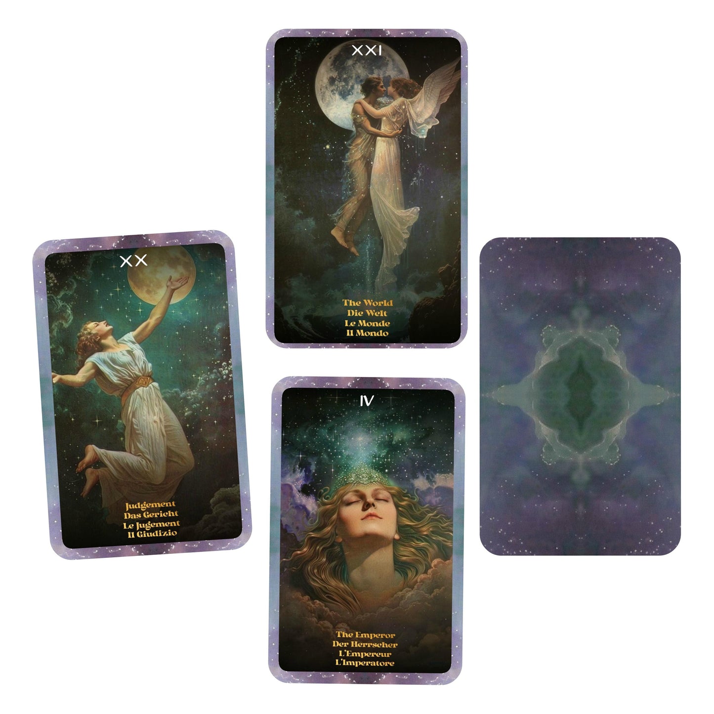 Blessed by The Moon Tarot - 22 Major Arcana - English | German | French | Italian