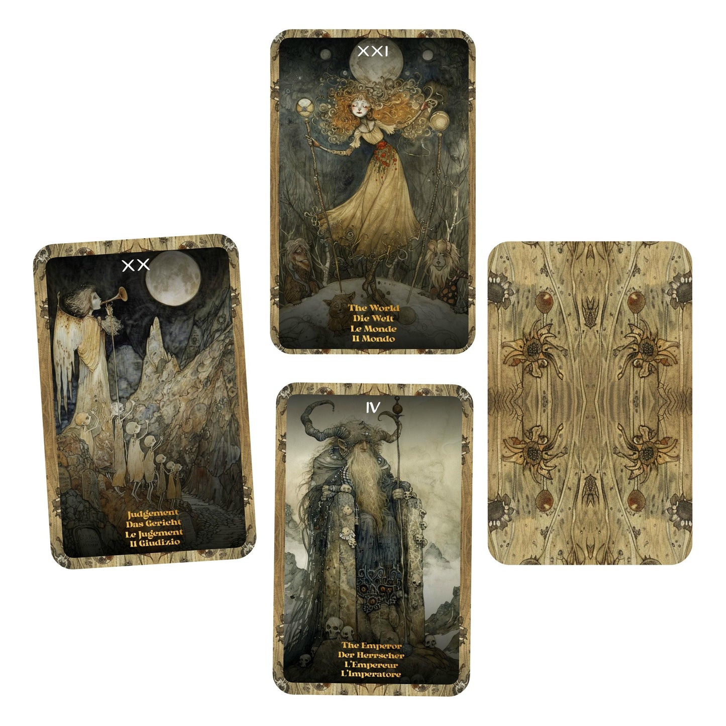 Hidden Tales Tarot - 22 Major Arcana - English | German | French | Italian