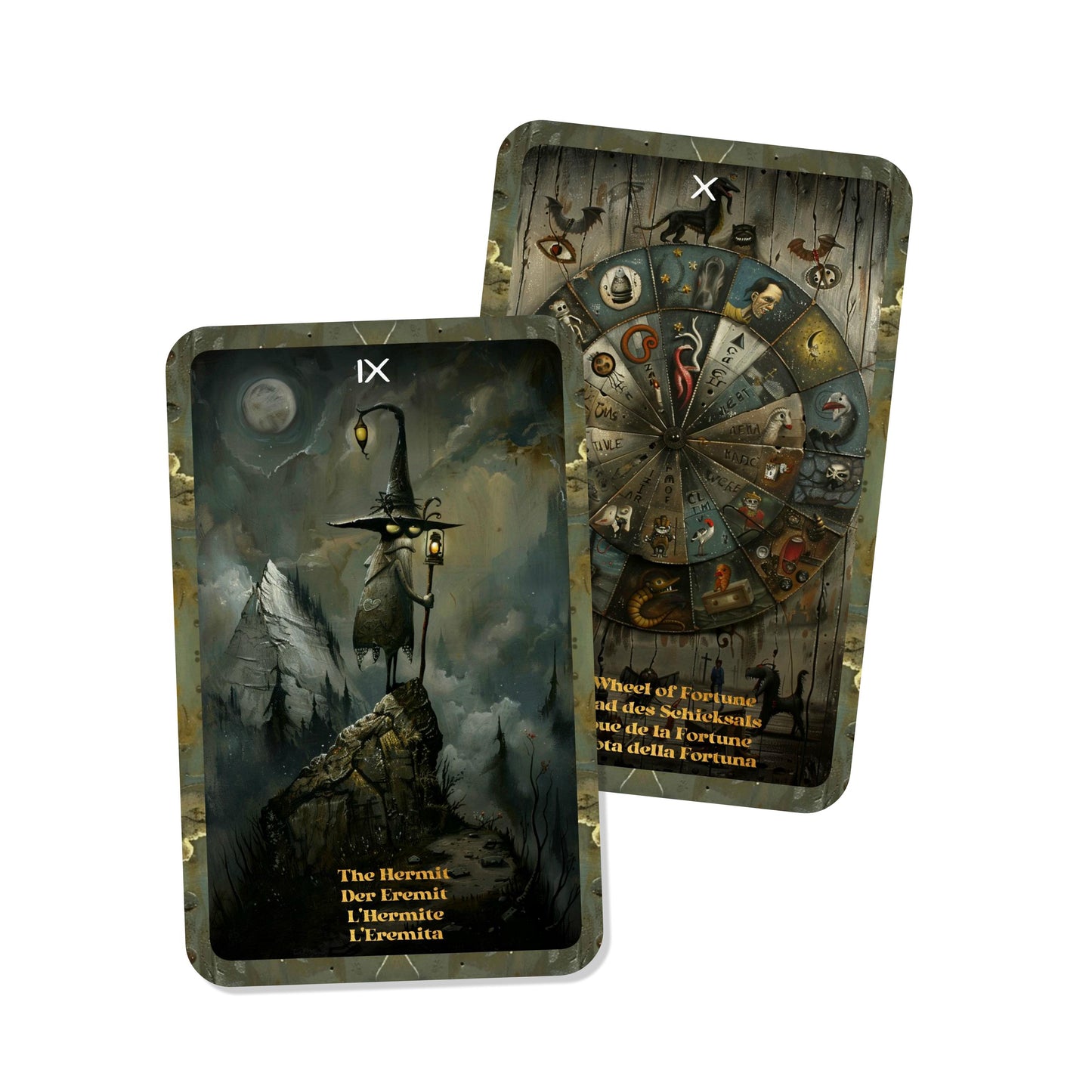 Twisted Shadows Tarot - 22 Major Arcana - English | German | French | Italian