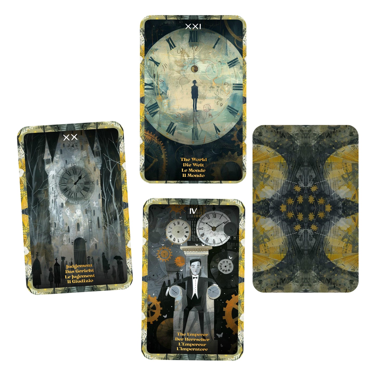 The Timekeeper's Tarot - 22 Major Arcana - English | German | French | Italian