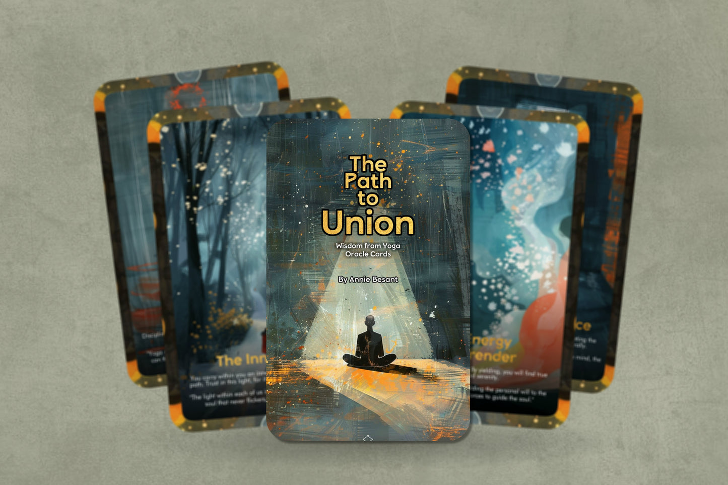 The Path to Union: Wisdom from Yoga - 22 Oracle Cards - By Annie Besant