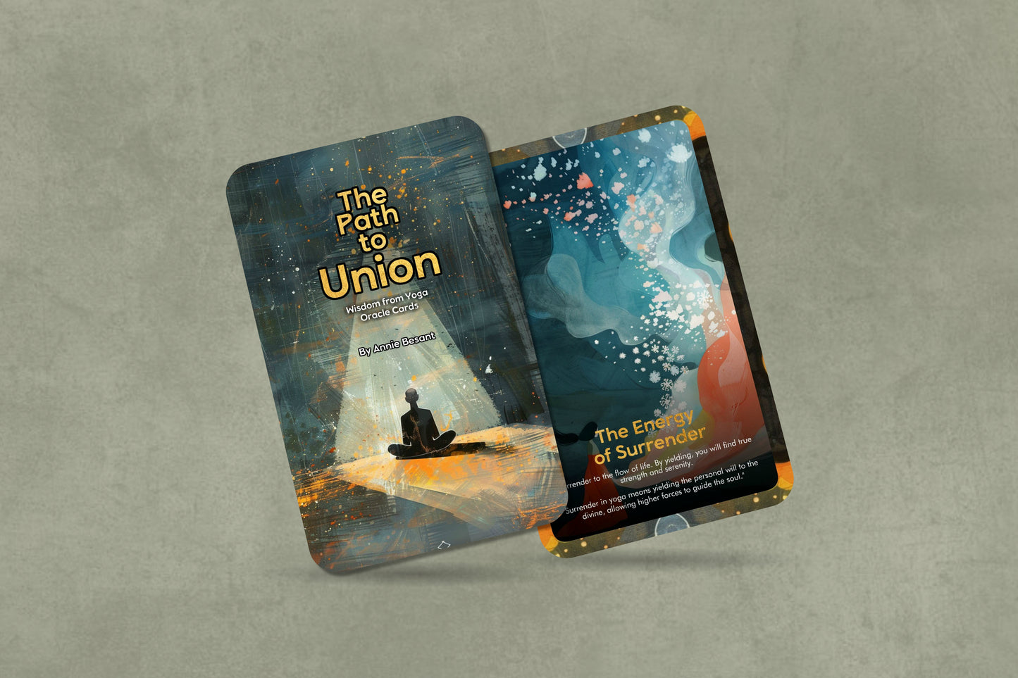 The Path to Union: Wisdom from Yoga - 22 Oracle Cards - By Annie Besant