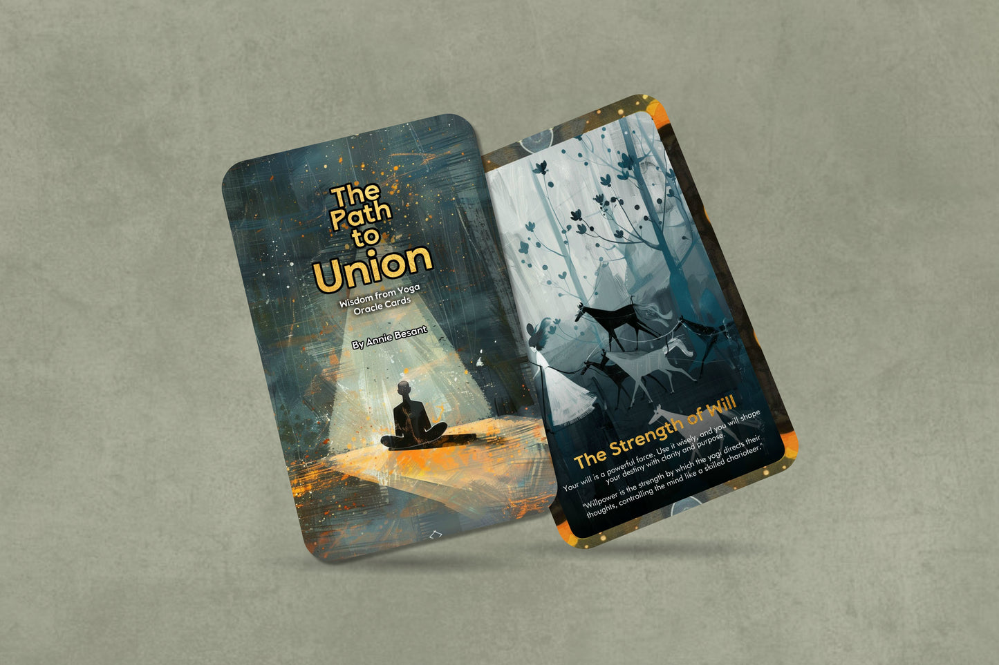 The Path to Union: Wisdom from Yoga - 22 Oracle Cards - By Annie Besant