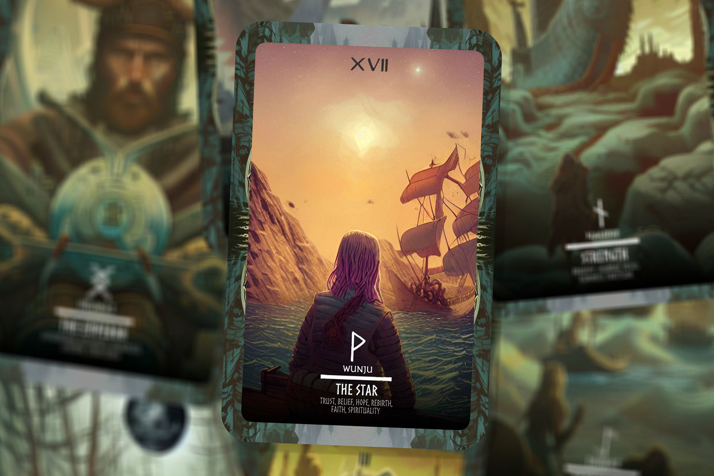 Vikings Tarot - Norse Cards - Major Arcana - Runes - Nordic Tarot