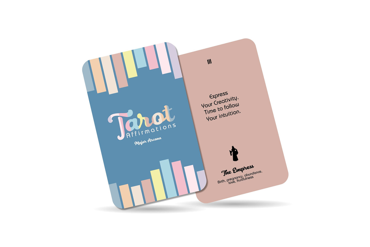 Tarot Cards - Tarot Affirmation - Major Arcana  - Divination Tools - Pastel Colours Cards - Tarot Gift - Mystic Tarot - Tarot