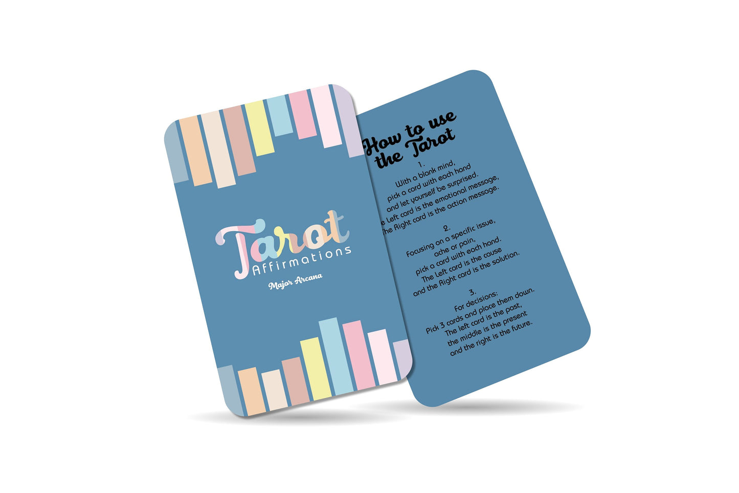 Tarot Cards - Tarot Affirmation - Major Arcana  - Divination Tools - Pastel Colours Cards - Tarot Gift - Mystic Tarot - Tarot