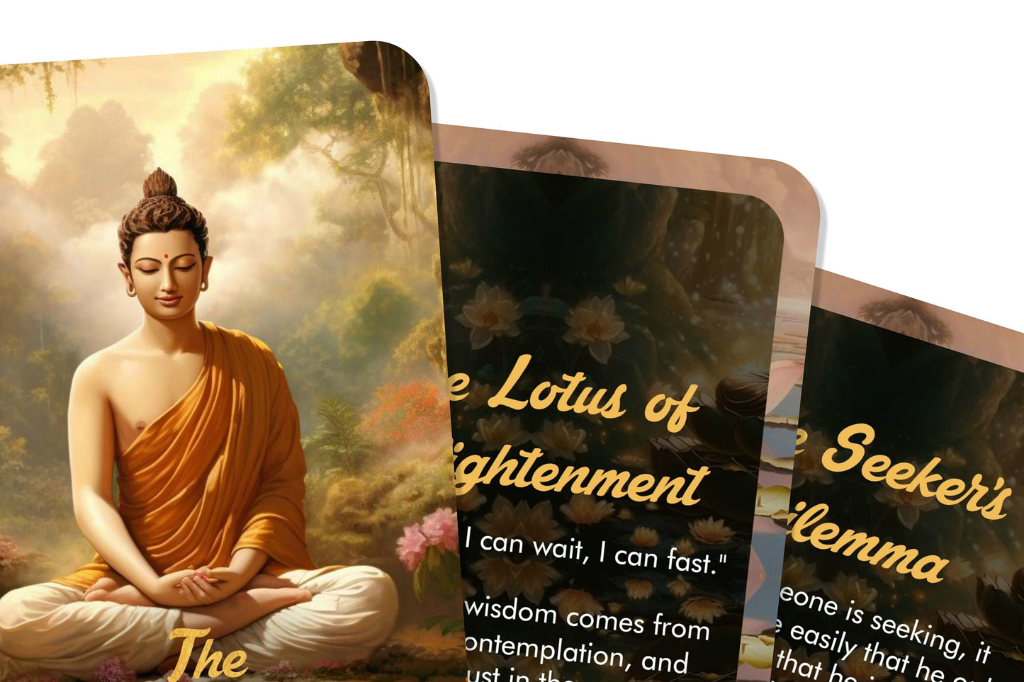 The Siddhartha Oracle - Inspired by Hermann Hesse's timeless masterpiece - Divination tools - Oracle cards