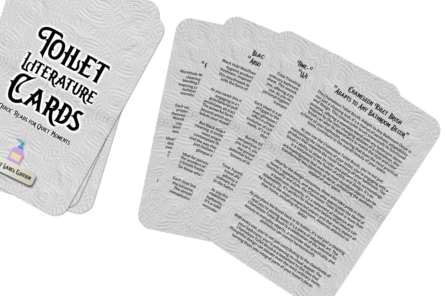 Toilet Literature Cards -  Quick Reads for Quiet Moments - 22 Cards