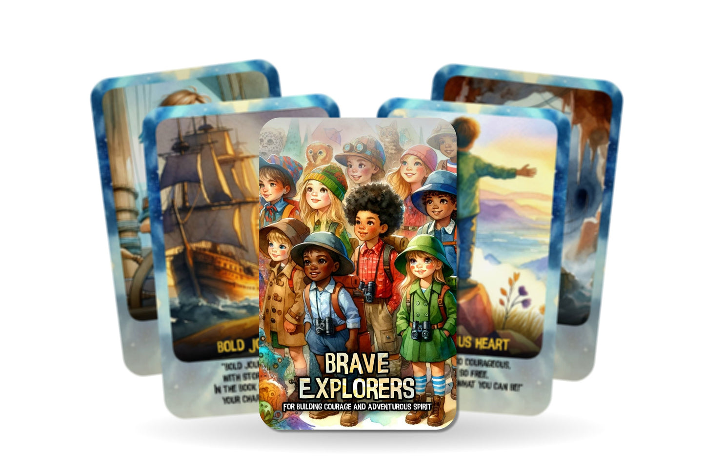 Brave Explorers - For Building Courage and Adventurous Spirit, Kids Affirmation Cards