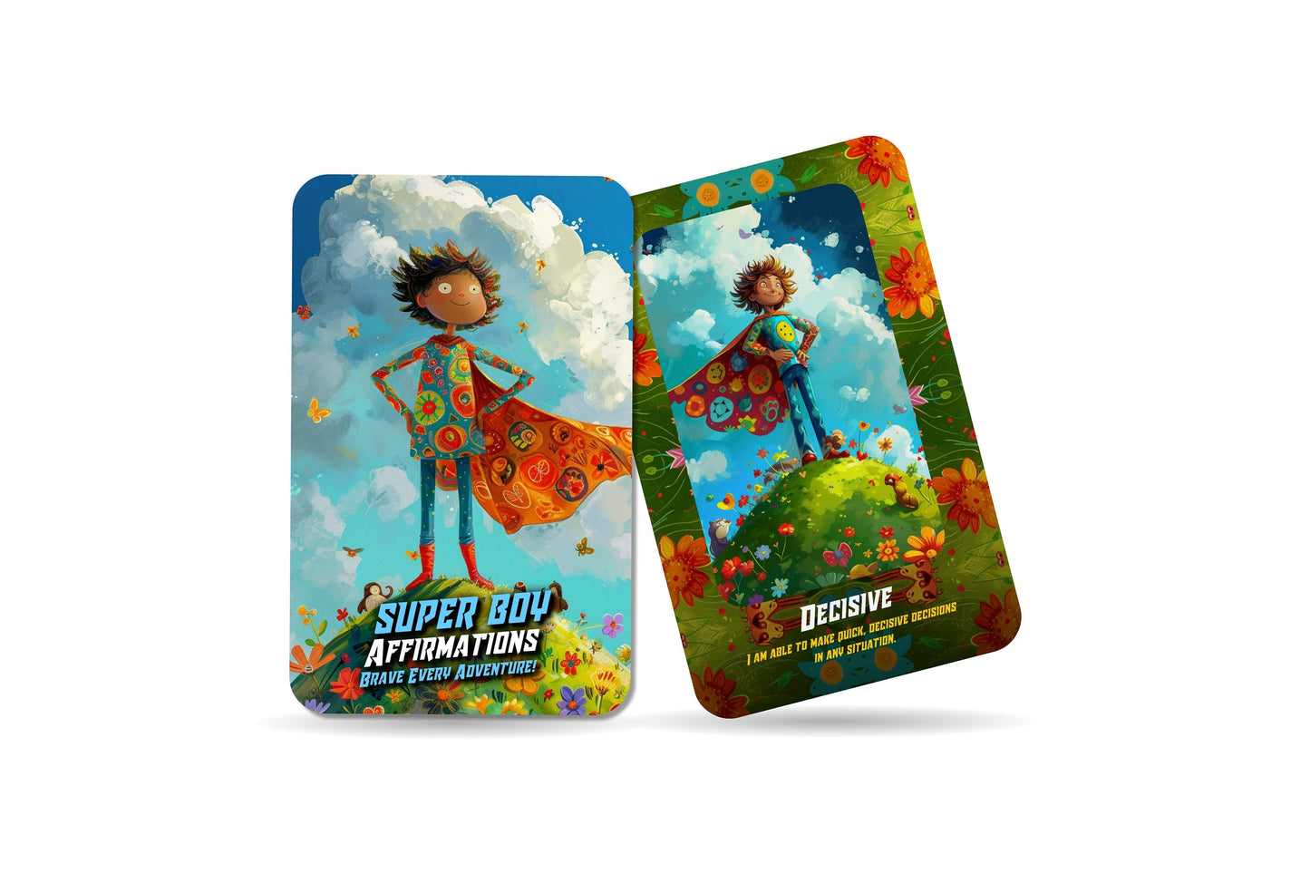 Super Boy Affirmations - Brave Every Adventure! Kids Affirmation Cards