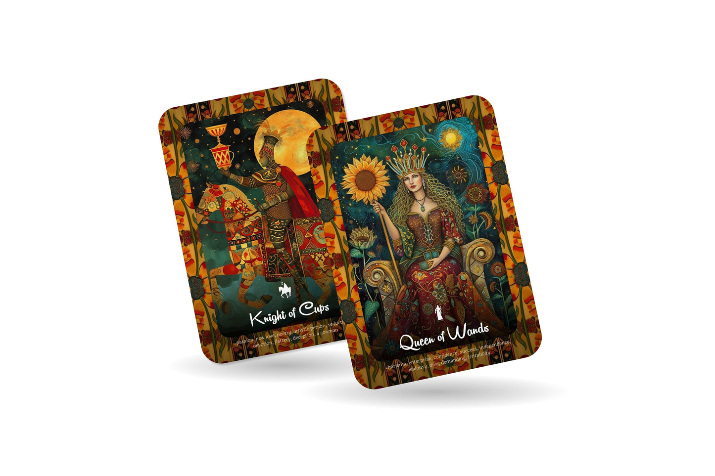 The Celestial Folklore Tarot - 78 cards - Inspired by Ukrainian folk art